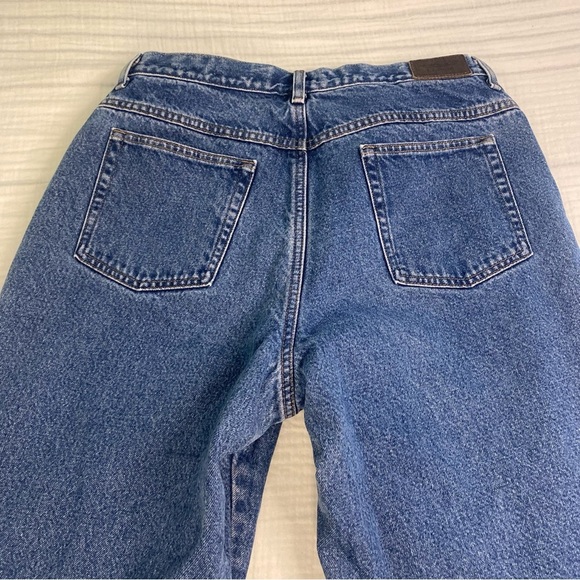 LL Bean Relaxed Fit Double L Fleece Lined Straight Leg Jeans 18 Petite Cotton - Picture 12 of 16